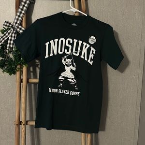 Demon Slayer anime shirt. Dark Green. Size XS